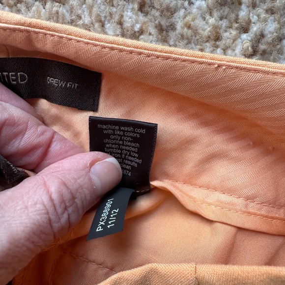 The Limited Drew Fit Size 0 Trouser Pants Orange - Picture 5 of 6